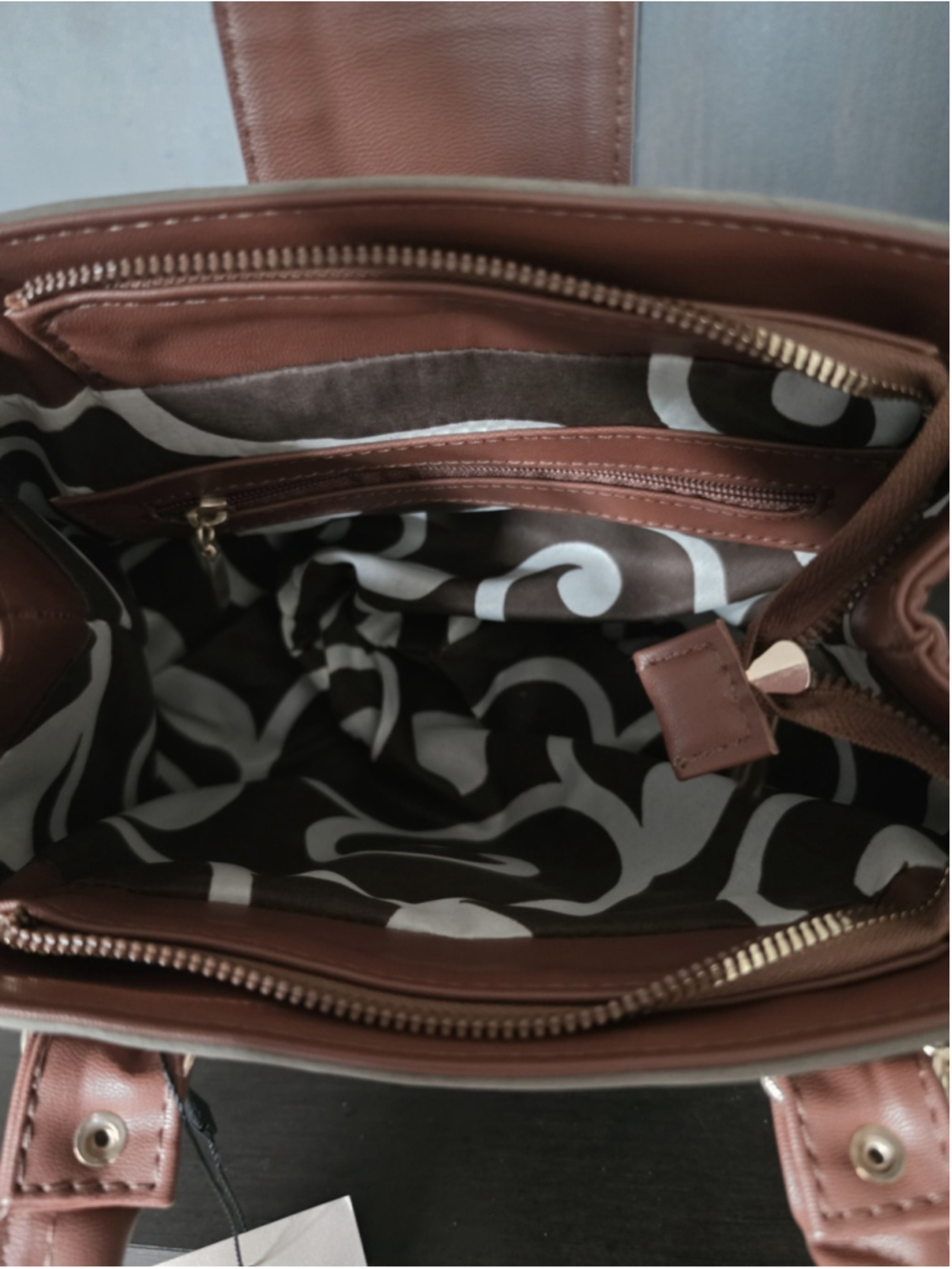 Gray Moss Green Tasseled Floral Embossed Tooled Artisan LEATHER Crossbody Purse - Picture 13 of 16